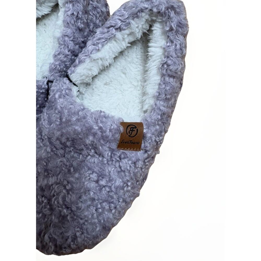 NEW EverFoams Women’s Slippers Size 5-6 Purple Memory Foam Lightweight Soft - Picture 4 of 6